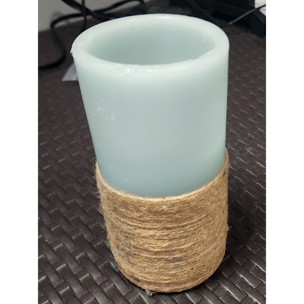 Rustic LED Flameless Pillar Candle - Picture 3 of 4